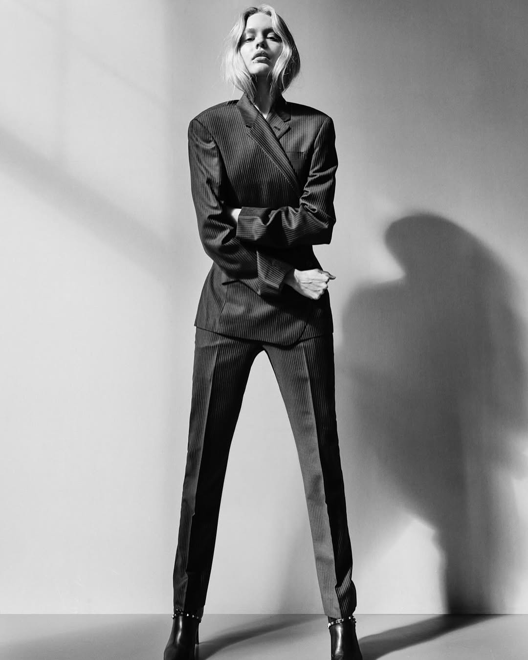 Pinstripe suit